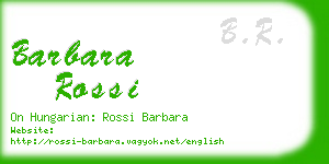 barbara rossi business card